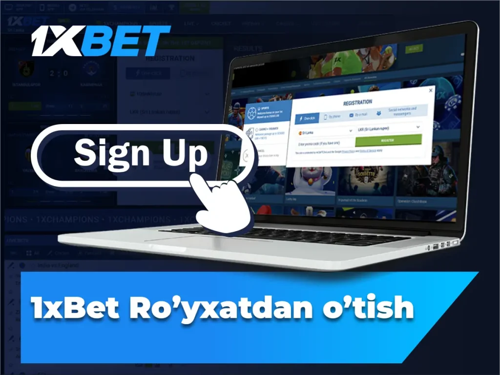 1xBet Ro’yxatdan o’tish